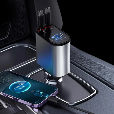 USB-C Car Charger — 4-Port 100W Fast Charging