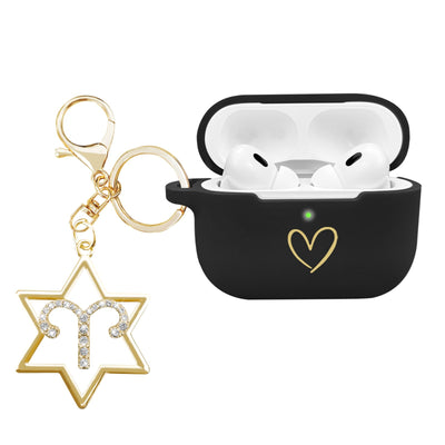 AirPods Pro 2 Case — Heart Design & Zodiac Keychain