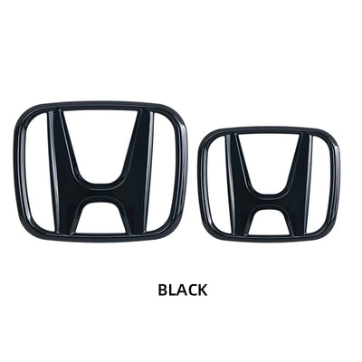 2 Pcs Car Front Grille Trunk Emblem for Civic Accord 8Th 9Th 9.5Th 10Th Generation Rear Trunk Badge Logo Auto Front Rear