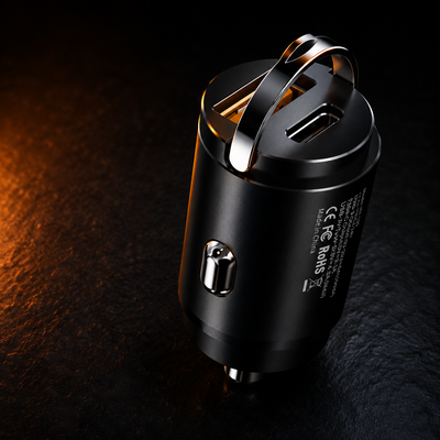 100W USB Car Charger — Dual-Port Fast Charging