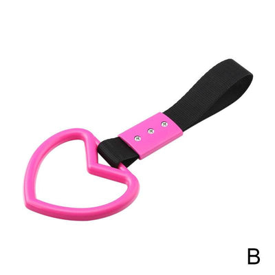 Heart-Shaped Car Static Belt Decorative Warning Ring