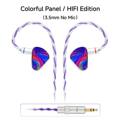 CVJ JEMINE Wired IEM — 1DD+1BA Hybrid In-Ear (3.5mm / Type-C)