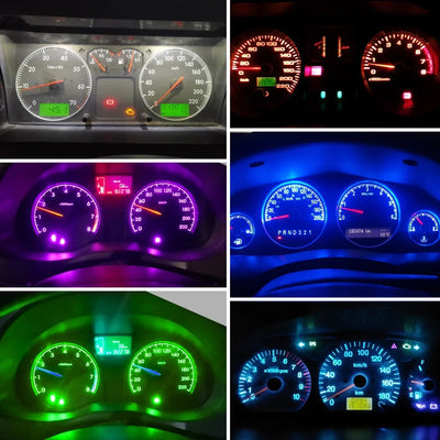 10Pcs T5 Led Bulb Canbus W3W 74 286 W1.2W Super Bright Car Interior Lights Auto Dashboard Lamp Warning Indicator Instrument 12V