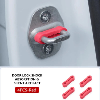 Car Door Shock Absorber Universal Car Door Buckle Soundproof Deadener Damper Cushion Anti-Vibration Buffer Pad