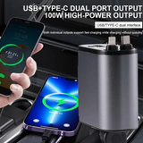 USB-C Car Charger — 4-Port 100W Fast Charging