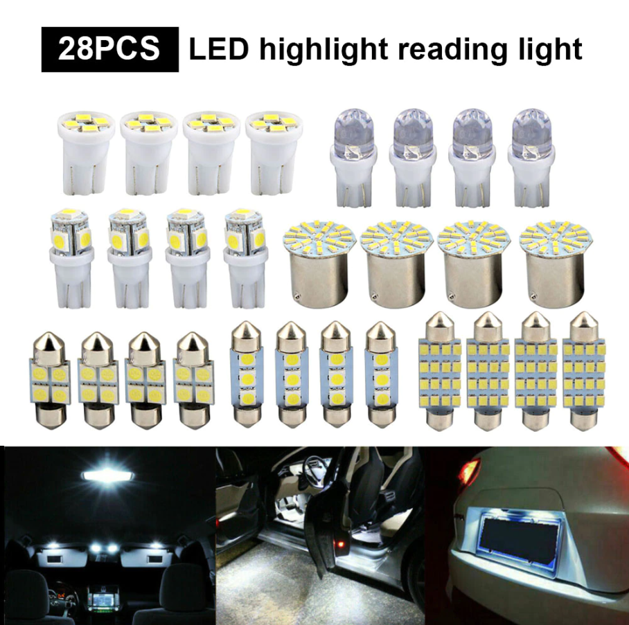 28pc LED Interior Bulb Kit — Full Cabin Upgrade