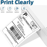 100/500 Sheets Phomemo Thermal Label Sticker 100X150Mm Shipping Labels for Postage Barcode Compatible with PM241 PM246S Printer