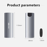 M.6 Hard Disk Box 3.1 Dual Protocol NVME/NGFF SATA SSD Type-C 3.1 Disk Tool Free M.2 SSD Case Built-In Metal Heat Sink