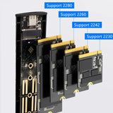 M.6 Hard Disk Box 3.1 Dual Protocol NVME/NGFF SATA SSD Type-C 3.1 Disk Tool Free M.2 SSD Case Built-In Metal Heat Sink
