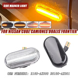 Car Dynamic Side Marker LED Turn Signal Light for Nissan Cube Z11 Tiida C11 Note E11 NE11 Micra K12 NP300 Navara D40 Qashqai J10