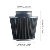 Universal Car Modified High Flow Air Filter Mushroom Head Air Filter 76Mm Universal Mushroom Head Air Filter