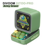 Ditoo-Pro Pixel Art Bluetooth Portable Black Speaker Alarm Clock DIY LED Display Board Cute Gift Home Light Decoration