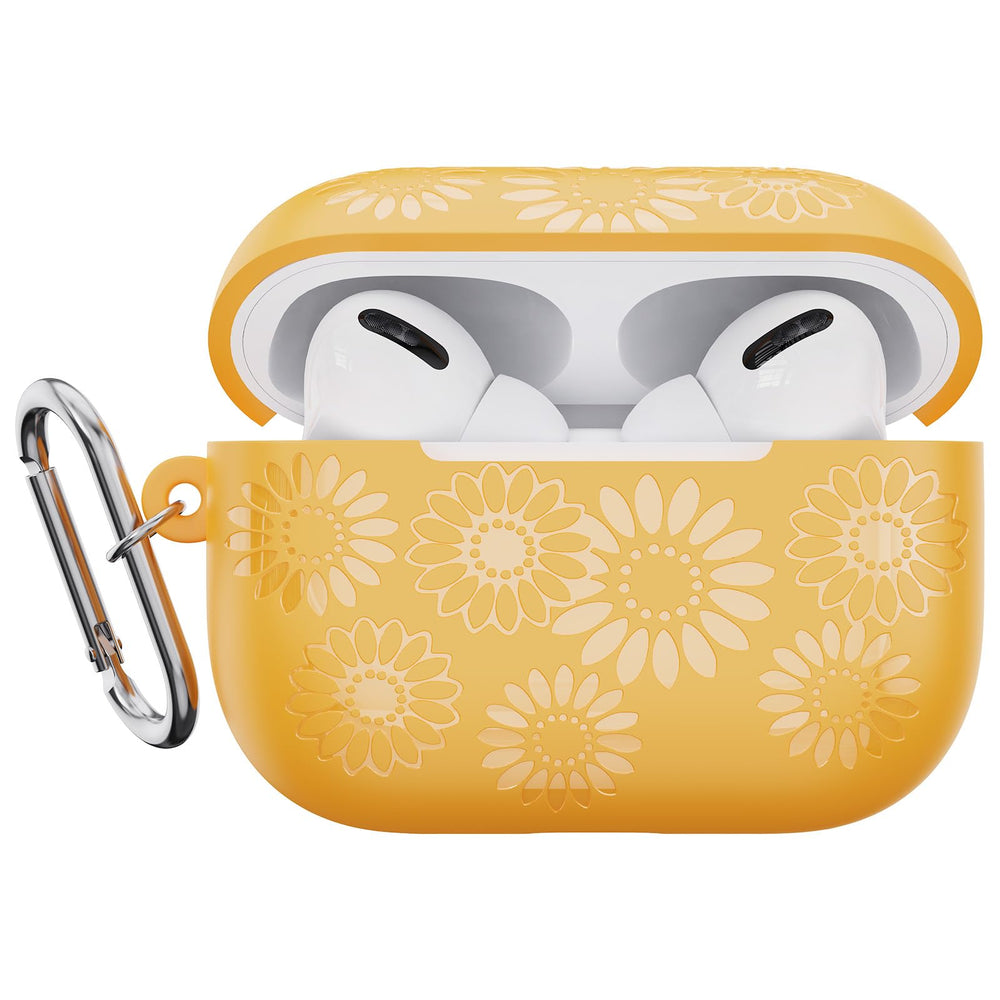 Sunflower Silicone AirPods Pro Case — With Keychain