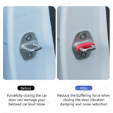 Car Door Shock Absorber Universal Car Door Buckle Soundproof Deadener Damper Cushion Anti-Vibration Buffer Pad