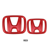 2 Pcs Car Front Grille Trunk Emblem for  Civic Accord 8Th 9Th 9.5Th 10Th Generation Rear Trunk Badge Logo Auto Front Rear