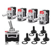 5Pcs Heavy Duty Car Boat Rocker Toggle Switch 15A 250V 2Pin SPST ON/OFF Rocker Switches with Waterproof Boot Spst Rocker Switch