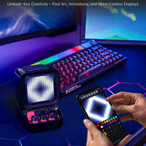 Ditoo-Pro Pixel Art Bluetooth Portable Black Speaker Alarm Clock DIY LED Display Board Cute Gift Home Light Decoration