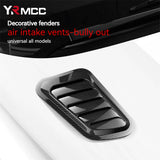 2PCS Universal Car Tuning Hood Carbon Fiber Air Flow Intake Decoration Hood Scoop Bonnet Vent Cover Stickers Decoration Styling