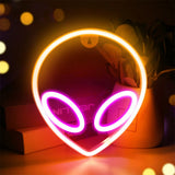 Usb/Battery LED Neon Lights Sign for Wall Art Decor Heart Gaming Bar Bedroom Decoration Hanging Neon Sign Party Alien Night Lamp