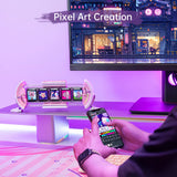Times Gate - Cute Gaming Digital Clock with Smart App-Controlled, Support Weather Forecast, Stock Market/Exchange Rate