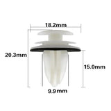 10/50PCS Door Panel Clip with Seal Ring Fastener Rivet Bumper Clip Retainer for BMW E3436 E38E39 E46 M3 M5 Z3 X5 Car Accessories