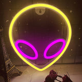 Usb/Battery LED Neon Lights Sign for Wall Art Decor Heart Gaming Bar Bedroom Decoration Hanging Neon Sign Party Alien Night Lamp