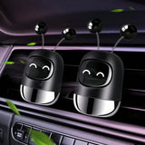 Car Air Freshener Auto Creative Mini Robot Air Vent Clip Parfum Flavoring Ventilation Outlet Aromatherapy Automotive Interior