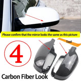 Black Carbon Style Rearview Mirror Caps 1 Pair Side Case Trim for Audi A3 A4 A5 A6 A8 Q3 SQ3 S4 S5 S6 S8 RS3 RS4 RS5 B8 B8.5 8P