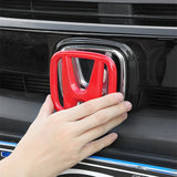 2 Pcs Car Front Grille Trunk Emblem for  Civic Accord 8Th 9Th 9.5Th 10Th Generation Rear Trunk Badge Logo Auto Front Rear