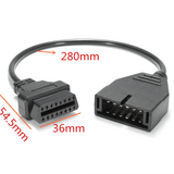 Adaptador GM 12-Pin a OBD2 — Cable de Diagnóstico