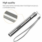 USB Mini Flashlight — Pocket-Sized Stainless Steel