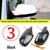 Black Carbon Style Rearview Mirror Caps 1 Pair Side Case Trim for Audi A3 A4 A5 A6 A8 Q3 SQ3 S4 S5 S6 S8 RS3 RS4 RS5 B8 B8.5 8P