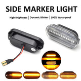 2Pieces Led Dynamic Side Marker Turn Signal Light for Volkswagen VW Bora Golf 3 4 Passat 3BG Polo SB6 SEAT Ibiza Leon Skoda Ford