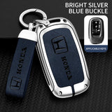 Leather Zinc Alloy Car Key Case Cover Protector Shell for  Civic Accord HR-V CR-V CRV 11Th 2022 2023 Keychain Accessories