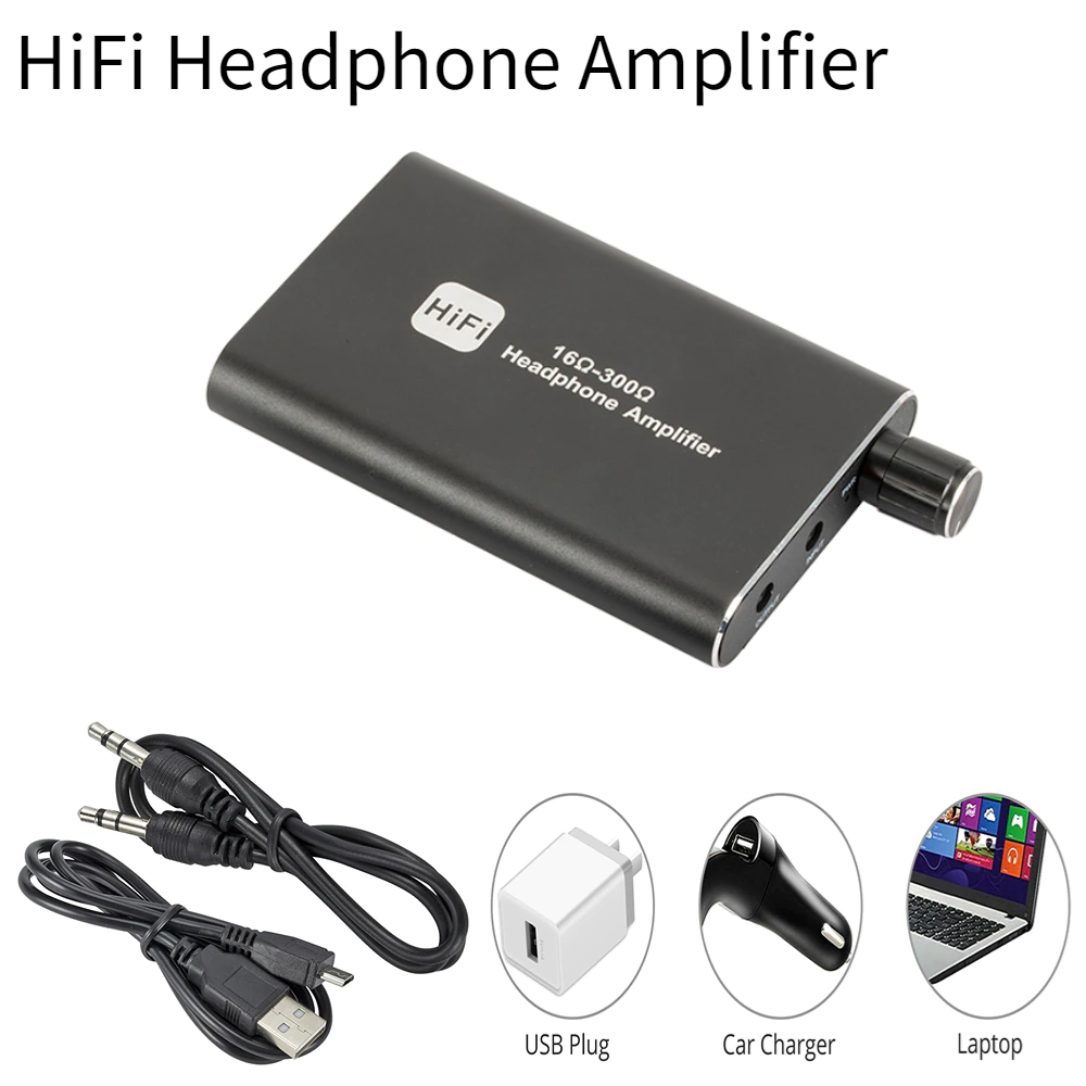 Portable Headphone Amp — HiFi USB Audio Amplifier