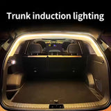 Car High Brightness Trunk Lighting Ambient Light Interior Decoration LED Wiring Free Automatic Sensing Tailgate Light Strip