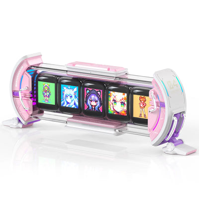 Times Gate - Cute Gaming Digital Clock with Smart App-Controlled, Support Weather Forecast, Stock Market/Exchange Rate