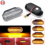2Pieces Led Dynamic Side Marker Turn Signal Light for Volkswagen VW Bora Golf 3 4 Passat 3BG Polo SB6 SEAT Ibiza Leon Skoda Ford