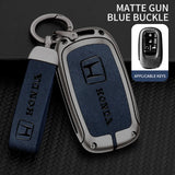 Leather Zinc Alloy Car Key Case Cover Protector Shell for  Civic Accord HR-V CR-V CRV 11Th 2022 2023 Keychain Accessories