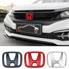 2 Pcs Car Front Grille Trunk Emblem for  Civic Accord 8Th 9Th 9.5Th 10Th Generation Rear Trunk Badge Logo Auto Front Rear