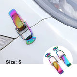 Universal Cars Accessaries 2Pcs Fastener Clip Alloy Mount Hood Pin Bonnet Lock Kit Tunning Lock Kit down Hood Lock Latch Pins