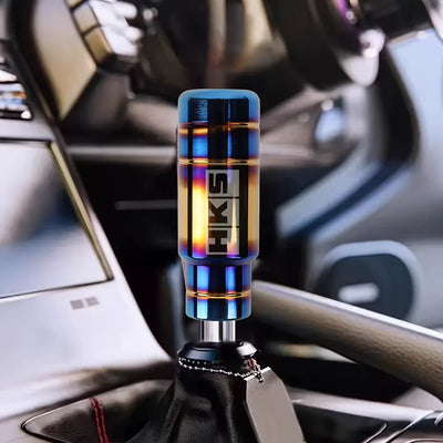 1Pc 5.12-Inch Aluminum Alloy Jdm-Style Shift Knob - Suitable for Both Manual and Automatic Transmission Cars. Featuring an Ergon
