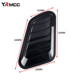 2PCS Universal Car Tuning Hood Carbon Fiber Air Flow Intake Decoration Hood Scoop Bonnet Vent Cover Stickers Decoration Styling