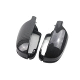 Black Carbon Style Rearview Mirror Caps 1 Pair Side Case Trim for Audi A3 A4 A5 A6 A8 Q3 SQ3 S4 S5 S6 S8 RS3 RS4 RS5 B8 B8.5 8P