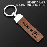 Leather Zinc Alloy Car Key Case Cover Protector Shell for  Civic Accord HR-V CR-V CRV 11Th 2022 2023 Keychain Accessories