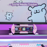Times Gate - Cute Gaming Digital Clock with Smart App-Controlled, Support Weather Forecast, Stock Market/Exchange Rate