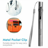 USB Mini Flashlight — Pocket-Sized Stainless Steel