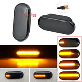 2Pieces Led Dynamic Side Marker Turn Signal Light for Volkswagen VW Bora Golf 3 4 Passat 3BG Polo SB6 SEAT Ibiza Leon Skoda Ford