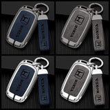 Leather Zinc Alloy Car Key Case Cover Protector Shell for  Civic Accord HR-V CR-V CRV 11Th 2022 2023 Keychain Accessories