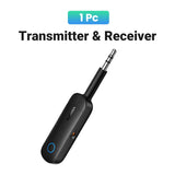 2-In-1 Bluetooth Adapter Transmitter Receiver Bluetooth AUX 5.0 Wireless 3.5Mm Adapter Stereo for Earphones TV Car Audio